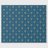 GstromHappy Hanukkah Lights Cadeaupapier (Vlak)