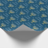 GstromHappy Hanukkah Lights Cadeaupapier (Hoek)