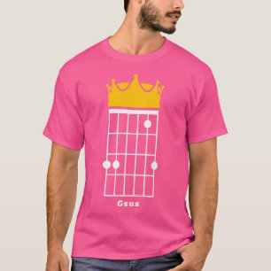 Gsus gitaar akkoord (Jezus) kroon T-shirt