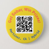GSWP Linktree QR Code Pin Ronde Button 7,6 Cm (Voorkant)