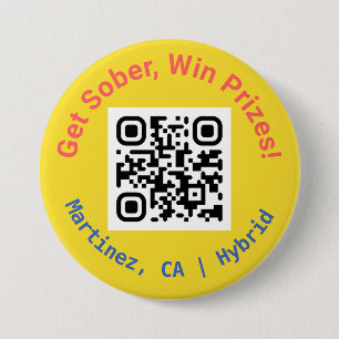 GSWP Linktree QR Code Pin Ronde Button 7,6 Cm