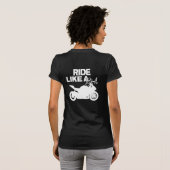 GSXR Girl-Leopard met backprint T-shirt (Achterkant volledig)