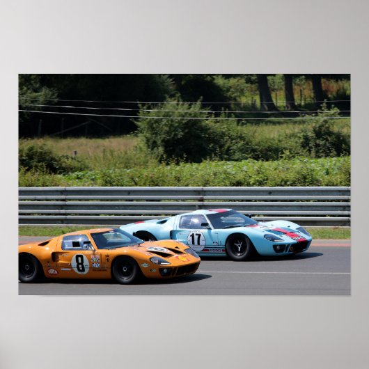 GT40 MK1 Le Mans Classic Poster (Voorkant)