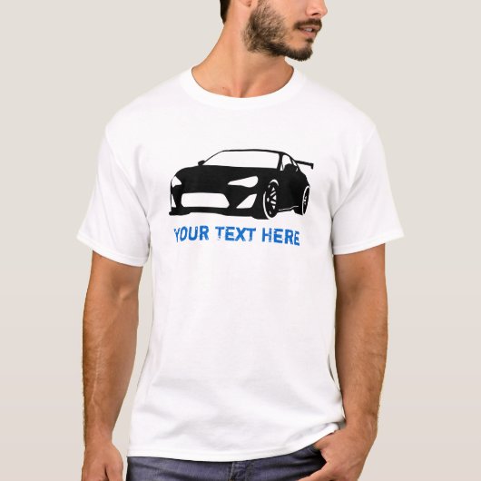 GT86 + jouw tekst T-shirt (Voorkant)