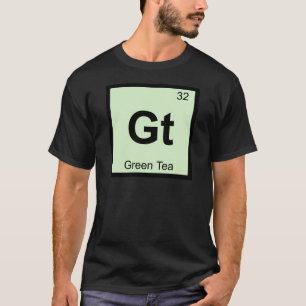 Gt - Groene Thee Chemie Periodiek Systeem Symbool T-shirt
