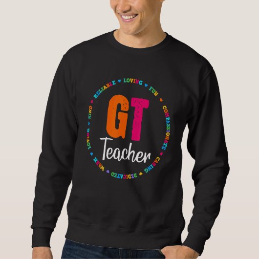 GT-leraar onderwijs-team student-school-specie Trui (Voorkant)