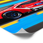 GT no67 24 uur van Le Mans 2019 Poster (Hoek)