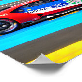 GT no68 24 uur van Le Mans 2019 Poster (Hoek)