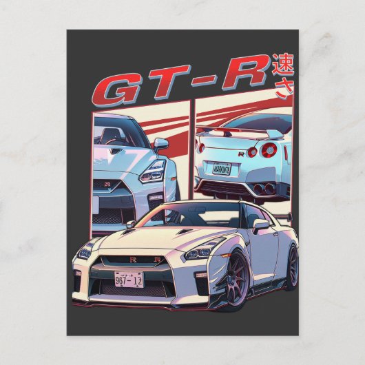 GT-R STRAATLEGENDE BRIEFKAART (Voorkant)