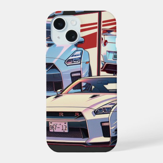 GT-R STREET LEGEND iPhone 15 CASE (Achterkant)