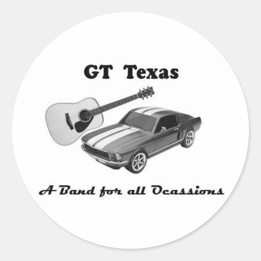 GT Texas Stickers (Voorkant)