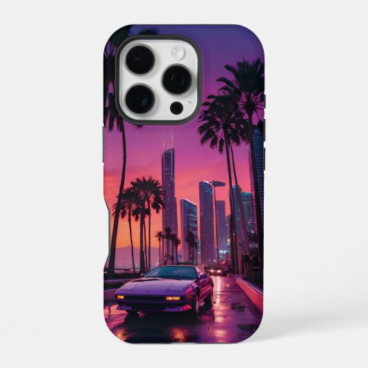 GTA 6 Retro Car Drive Telefoonhoesje iPhone Hoesje (Achterkant)