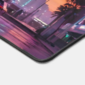 GTA 6 Vibe Desk Mat Retro Car in Neon Desk Mat (Hoek)