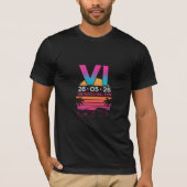 GTA VI Hype T-shirt – 26 mei 2026 Release Countdow (Voorkant)