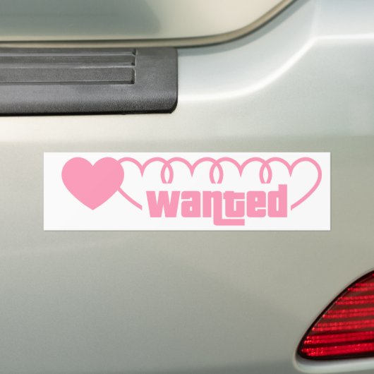 GTA Wanted Bumpersticker (Op auto)