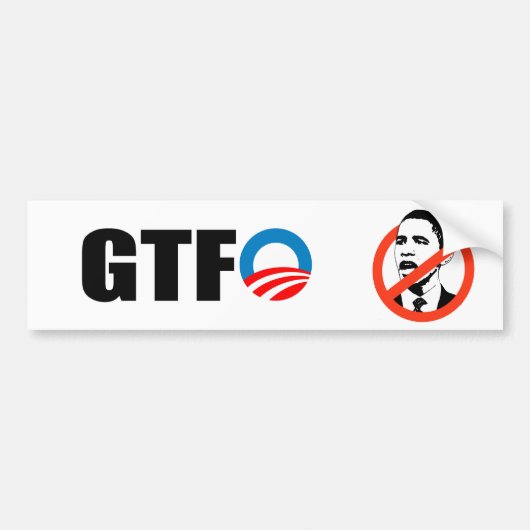 GTFO BUMPERSTICKER (Voorkant)