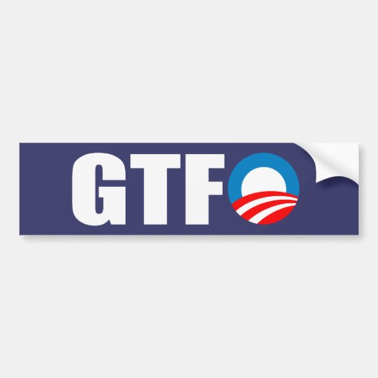 GTFO BUMPERSTICKER (Voorkant)