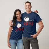 GTFO haalt Guy Rage Face Comee Meme uit T-shirt (Unisex)