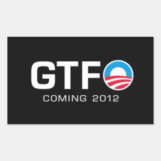 GTFO - Komend 2012 Rechthoekige Sticker (Voorkant)