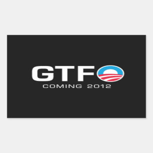 GTFO - komend jaar 2012 Rechthoekige Sticker
