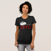 GTFO komt uit Guy Rage Face Comee Meme T-shirt (Voorkant volledig)