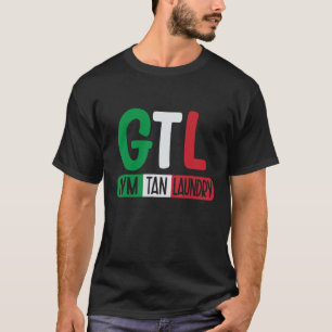GTL Gym Bruinen Wasmachine Italiaanse Vlag New Jer T-shirt