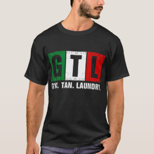 GTL Gym Tan Wasserij Italiaanse vlag T-shirt