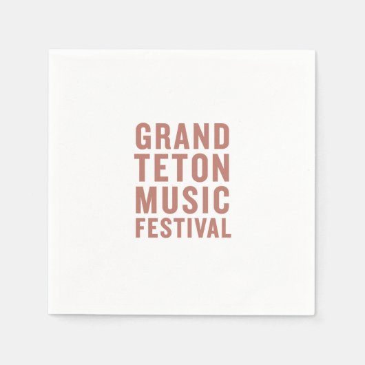 GTMF Cocktail servetten Terracotta (Voorkant)