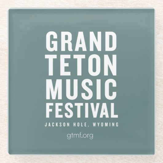 GTMF-Logo-Onderzetter Glazen Onderzetter (Voorkant)