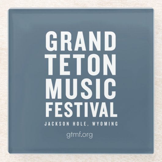 GTMF-Logo-Onderzetter Glazen Onderzetter (Voorkant)