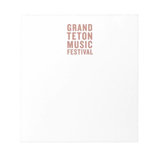 GTMF Notitieblok terracotta (Voorkant)