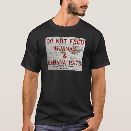 GTMO Niet Voeden Leguanen & Bananen Ratten - Guant T-shirt (Voorkant)