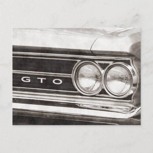 GTO Classic Car Briefkaart (Voorkant)
