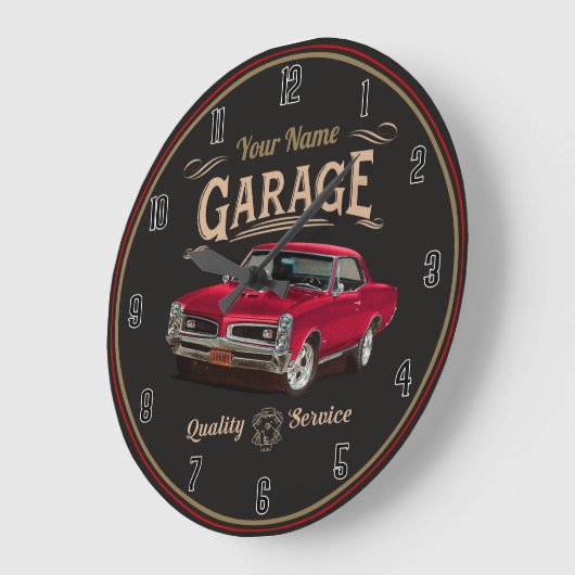 GTO Classic Car Garage Large Clock Grote Klok (Hoek)