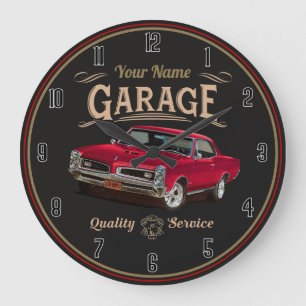 GTO Classic Car Garage Large Clock Grote Klok