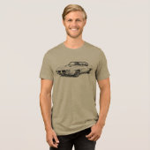 GTO Muscle Car Tri-Blend Shirt (Voorkant volledig)