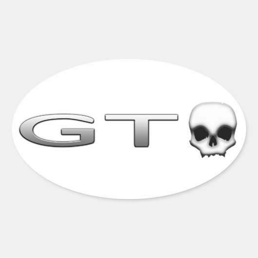 GTO OVALE STICKER (Voorkant)