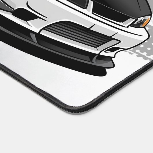 GTO Racing Car, Modern Slank zwart en wit Bureaumat (Hoek)