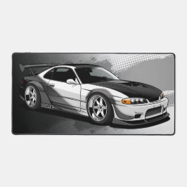 GTO Racing Car, Modern Slank zwart en wit Bureaumat