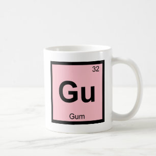Gu - Chemie Periodiek Systeem Symbool Koffiemok