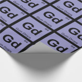 Gu - Gum Drops Chemistry Periodic Table Symbol Cadeaupapier (Hoek)
