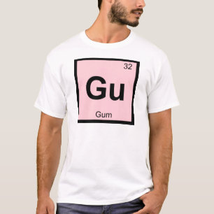 Gu - Tabelsymbool voor de chemie van de tandheelku T-shirt