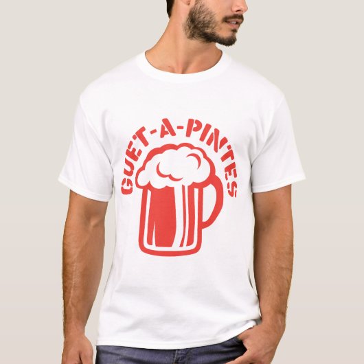 gua a a alcohol humour biere t-shirt (Voorkant)