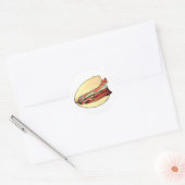 Gua Bao Pork Belly Bun Chinese Taiwanese Food Ronde Sticker (Envelop)