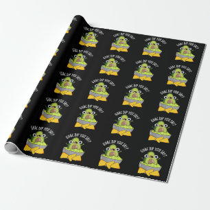 Guac Dip You Say Funny Guacamole Dip Pun Donkere B Cadeaupapier
