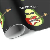 Guac En Roll Grappige Avocado Pun Donker BG Cadeaupapier (Rol Hoek)