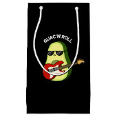 Guac En Roll Grappige Avocado Pun Donker BG Klein Cadeauzakje (Voorkant)