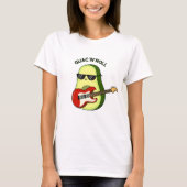 Guac en Roll Grappige avocado woordspeling T-shirt (Voorkant)