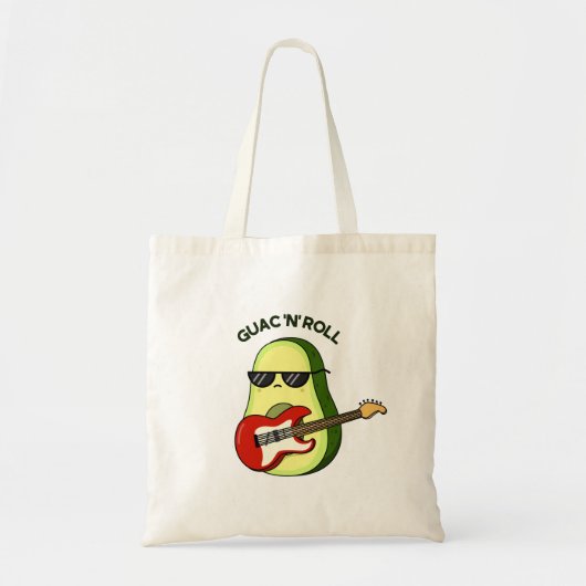 Guac en Roll Grappige avocado woordspeling Tote Bag (Voorkant)