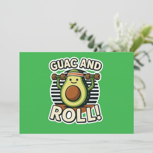 Guac en Roll Kaart (Staand voorkant)